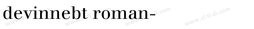 devinnebt roman字体转换